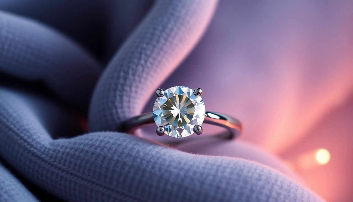 Showcasing an exquisite 2 carat engagement ring with brilliant cut diamonds and elegant settings.