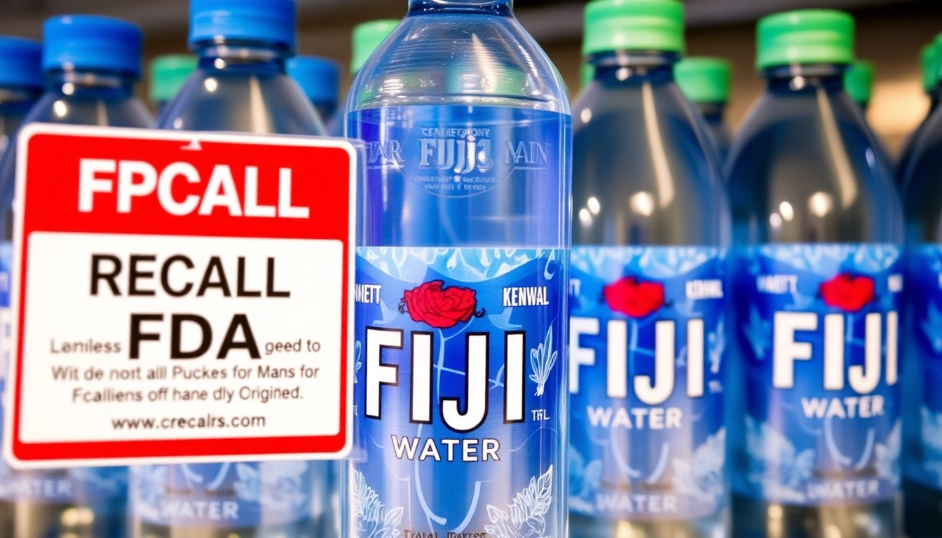 Highlight the FDA recalls of Fiji water bottles showing clear warning signs about safety issues.