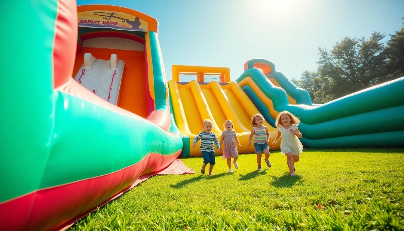 Rent a thrilling inflatable slide rental for unforgettable backyard parties.