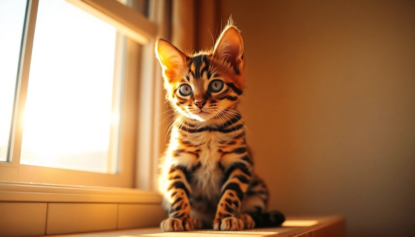 Meet a stunning Bengal cat from a Registered Bengal Breeder, exhibiting beautiful rosettes and a playful demeanor.