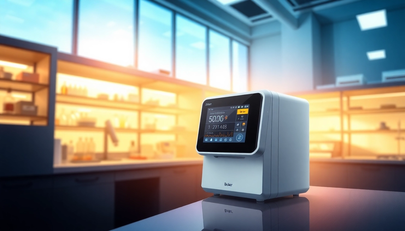 Operating the Bruker EOS 500 Handheld LIBS Analyzer showcasing its advanced features in a lab setting.