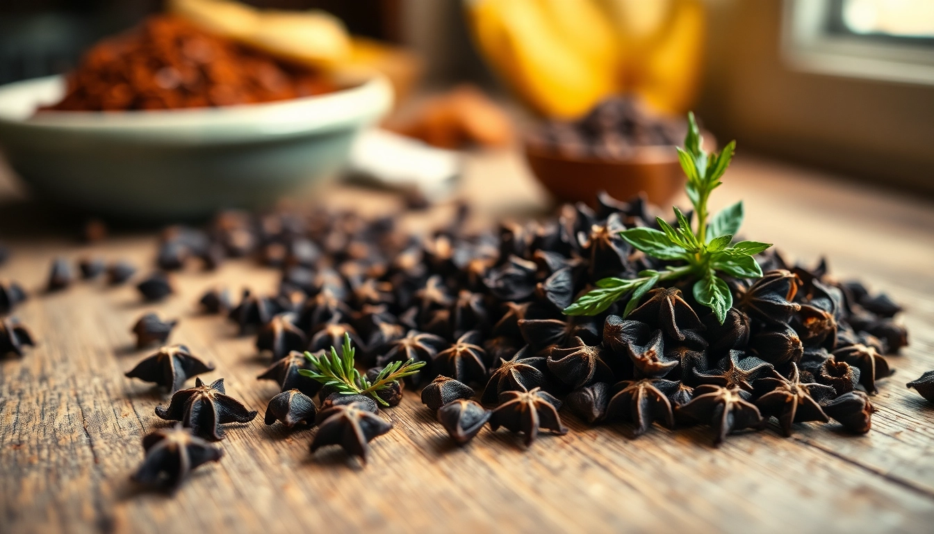 Whole cloves arranged beautifully on a wooden table highlighting their rich texture and aroma.
