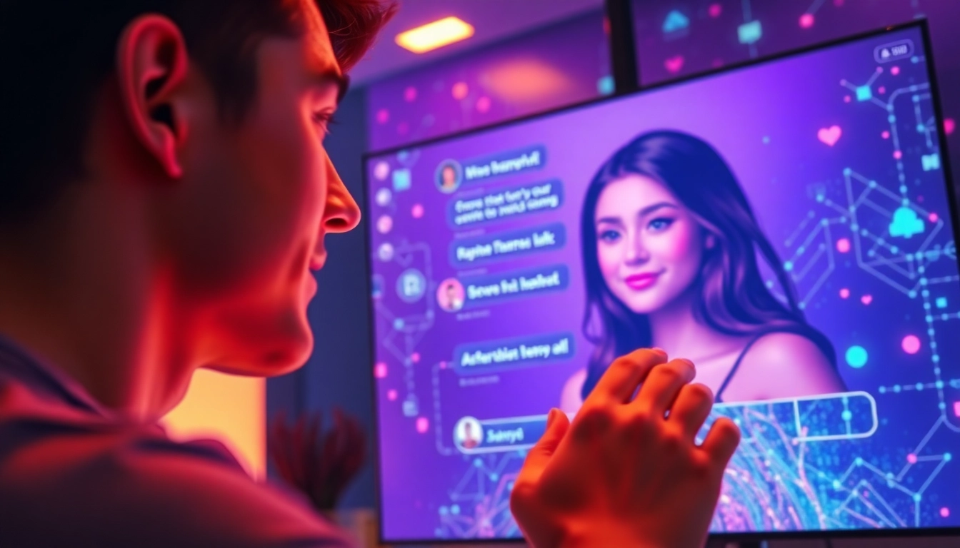 Engage in vibrant sexchat ai interactions with charismatic AI characters in an interactive environment.